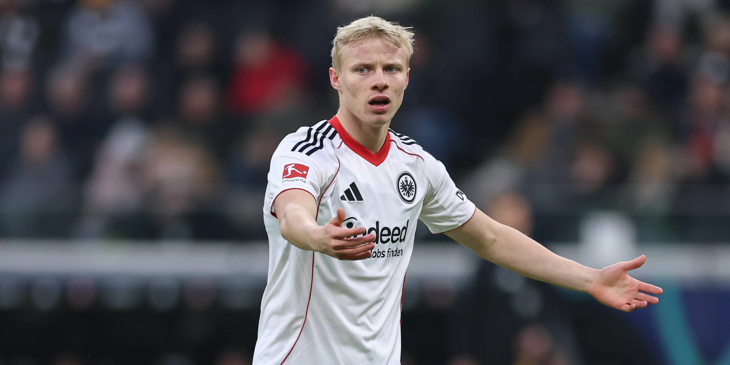 Oscar Höjlund will sich bei Eintracht Frankfurt einen Stammplatz erkämpfen.