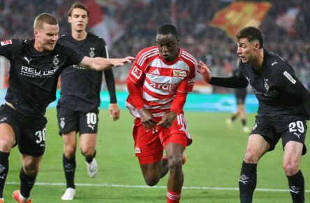 Ilyas Ansah von Union Berlin gegen Gladbach