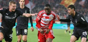 Ilyas Ansah von Union Berlin gegen Gladbach