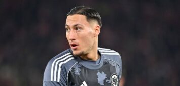 Younes Ebnoutalib beim Auswärtsspiel in Stuttgart.