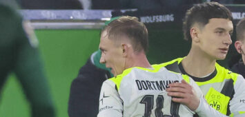 Luca Reggiani Borussia Dortmund wird fuer Maximilian Beier Borussia Dortmund eingewechselt, Bundesliga, VfL Wolfsburg v Borussia Dortmund, Volkswagen Arena am 07. February 2026 in Wolfsburg, Deutschland. Foto von Marco Steinbrenner/DeFodi Images Luca Reggiani Borussia Dortmund is substituted for Maximilian Beier Borussia Dortmund, Bundesliga, VfL Wolfsburg v Borussia Dortmund, Volkswagen Arena, February 7, 2026 in Wolfsburg, Germany. Photo by Marco Steinbrenner/DeFodi Images DFL regulations prohibit any use of photographs as image sequences and/or quasi-video. - *** Luca Reggiani Borussia Dortmund is substituted for Maximilian Beier Borussia Dortmund, Bundesliga, VfL Wolfsburg v Borussia Dortmund, Volkswagen Arena, February 07, 2026 in Wolfsburg, Germany Photo by Marco Steinbrenner DeFodi Images Luca Reggiani Borussia Dortmund is substituted for Maximilian Beier Borussia Dortmund , Bundesliga, VfL Wolfsburg v Borussia Dortmund, Volkswagen Arena, February 7, 2026 in Wolfsburg, Germany Photo by Marco Steinbrenner DeFodi Images DFL regulations prohibit any use of photographs as image sequences and or quasi video