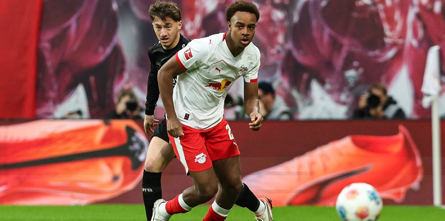 Assan Quedraogo (hier gegen den VfB Stuttgart) steht bei RB Leipzig vor dem Comeback