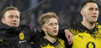 von links nach rechts from left to right Maximilian BEIER Borussia Dortmund, 14, Daniel SVENSSON Borussia Dortmund, 24, Niklas SUELE Borussia Dortmund, 25 und Salih OEZCAN Borussia Dortmund, 6 1. FC Köln - Borussia Dortmund, Fussball, 1. Bundesliga, RheinEnergieStadion Köln, 07.03.2026 DFL regulations prohibit any use of photographs as image sequences and/or quasi-video. *** from left to right from left to right Maximilian BEIER Borussia Dortmund, 14 , Daniel SVENSSON Borussia Dortmund, 24 , Niklas SUELE Borussia Dortmund, 25 and Salih OEZCAN Borussia Dortmund, 6 1 FC Köln Borussia Dortmund, Fußball, 1 Bundesliga, RheinEnergieStadion Köln, 07 03 2026 DFL regulations prohibit any use of photographs as image sequences and or quasi video Copyright: HMBxMedia/xMarcoxBader