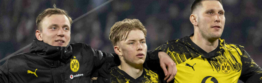 von links nach rechts from left to right Maximilian BEIER Borussia Dortmund, 14, Daniel SVENSSON Borussia Dortmund, 24, Niklas SUELE Borussia Dortmund, 25 und Salih OEZCAN Borussia Dortmund, 6 1. FC Köln - Borussia Dortmund, Fussball, 1. Bundesliga, RheinEnergieStadion Köln, 07.03.2026 DFL regulations prohibit any use of photographs as image sequences and/or quasi-video. *** from left to right from left to right Maximilian BEIER Borussia Dortmund, 14 , Daniel SVENSSON Borussia Dortmund, 24 , Niklas SUELE Borussia Dortmund, 25 and Salih OEZCAN Borussia Dortmund, 6 1 FC Köln Borussia Dortmund, Fußball, 1 Bundesliga, RheinEnergieStadion Köln, 07 03 2026 DFL regulations prohibit any use of photographs as image sequences and or quasi video Copyright: HMBxMedia/xMarcoxBader