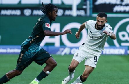 Franck Honorat im Spiel von Gladbach gegen Werder Bremen