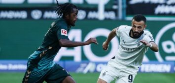 Franck Honorat im Spiel von Gladbach gegen Werder Bremen