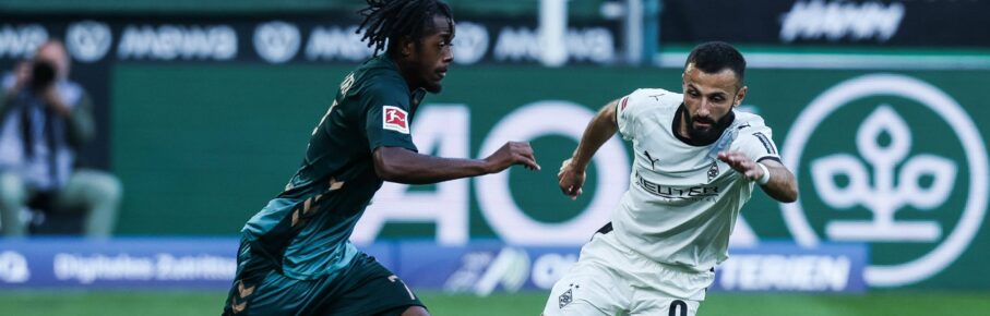 Franck Honorat im Spiel von Gladbach gegen Werder Bremen