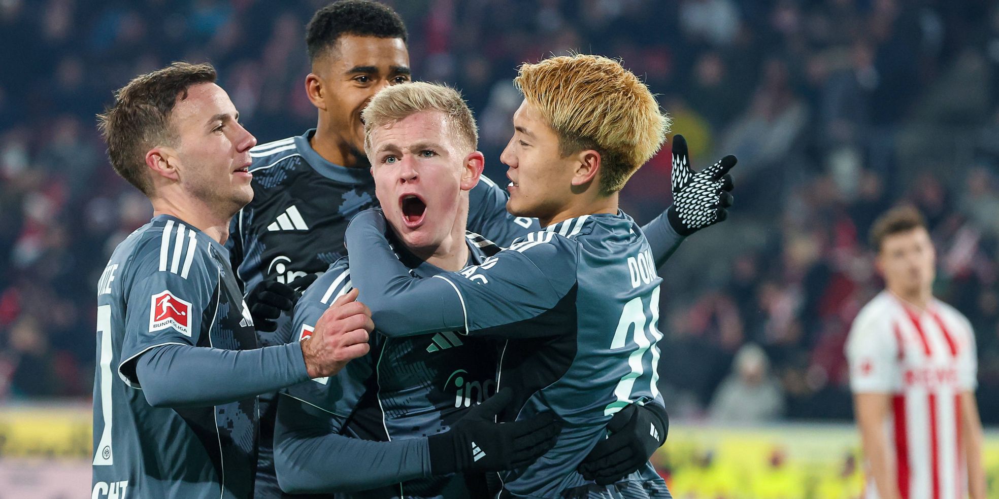 Eintracht Frankfurt: Jonathan Burkardt, Ritsu Doan & Co. jubeln