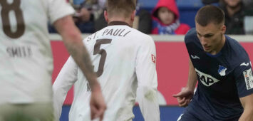 GER, 1.FBL, TSG Hoffenheim vs FC St.Pauli / 28.02.2026, PreZero Arena, Sinsheim, GER, 1.FBL, TSG Hoffenheim vs FC St.Pauli , im Bild Hauke Wahl St.Pauli, Tim Lemperle Hoffenheim DFL regulations prohibit any use of photographs as image sequences and/or quasi-video. *** GER, 1 FBL, TSG Hoffenheim vs FC St Pauli 28 02 2026, PreZero Arena, Sinsheim, GER, 1 FBL, TSG Hoffenheim vs FC St Pauli , im Bild Hauke Wahl St Pauli , Tim Lemperle Hoffenheim DFL regulations prohibit any use of photographs as image sequences and or quasi video nordphotoxGmbHx/xBratic nph00250