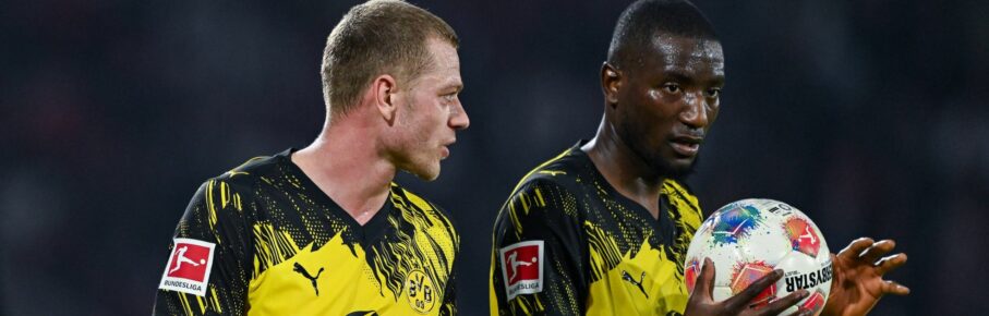 Serhou Guirassy und Julian Ryerson vom BVB