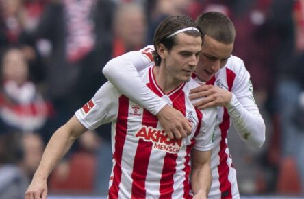 Jakub Kaminski und Said El Mala vom 1. FC Köln