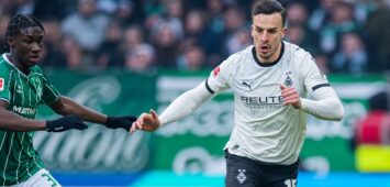 31.01.2026 - Fußball, 2025/2026, 1. Bundesliga, 20. Spieltag, SV Werder Bremen - Borussia Mönchengladbach: L-R Karim Coulibaly Bremen, Haris Tabakovic Mönchengladbach DFL REGULATIONS PROHIBIT ANY USE OF PHOTOGRAPHS AS IMAGE SEQUENCES AND/OR QUASI-VIDEO. *** 31 01 2026 Soccer, 2025 2026, 1 Bundesliga, Matchday 20, SV Werder Bremen Borussia Mönchengladbach L R Karim Coulibaly Bremen , Haris Tabakovic Mönchengladbach DFL REGULATIONS PROHIBIT ANY USE OF PHOTOGRAPHS AS IMAGE SEQUENCES AND OR QUASI VIDEO