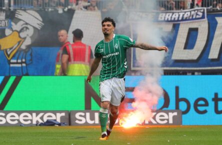 Cameron Puertas trifft für Werder Bremen gegen den HSV