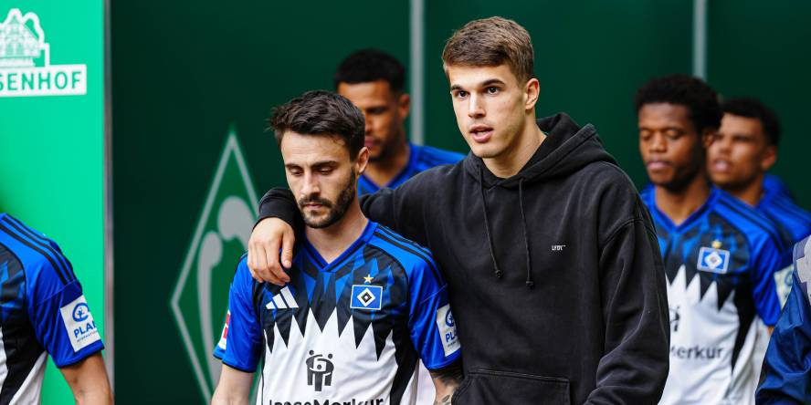 Luka Vuskovic (r.) ist für das Auswärtsspiel bei Eintracht Frankfurt einsatzbereit.