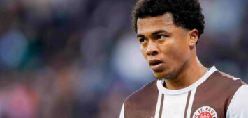 Hamburg, 11. April 2026 - Fußball, 1. Bundesliga 2025/26, FC St. Pauli - FC Bayern München: Joel Chima Fujita FC St. Pauli, 16 DFL REGULATIONS PROHIBIT ANY USE OF PHOTOGRAPHS AS IMAGE SEQUENCES AND/OR QUASI-VIDEO. *** Hamburg, April 11, 2026 Soccer, 1 Bundesliga 2025 26, FC St Pauli FC Bayern Munich Joel Chima Fujita FC St Pauli, 16 DFL REGULATIONS PROHIBIT ANY USE OF PHOTOGRAPHS AS IMAGE SEQUENCES AND OR QUASI VIDEO