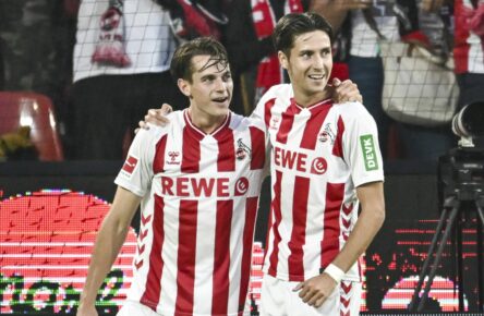 Jakub Kaminski und Denis Huseinbasic vom 1. FC Köln