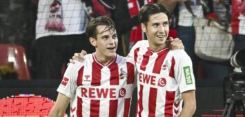 Jakub Kaminski und Denis Huseinbasic vom 1. FC Köln