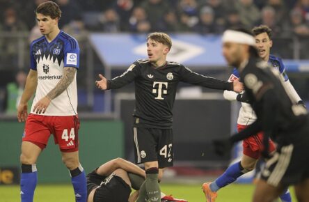 Vor dem 34. Spieltag bei Comunio gefragt: Luka Vuskovic (HSV) und Lennart Karl (Bayern München)