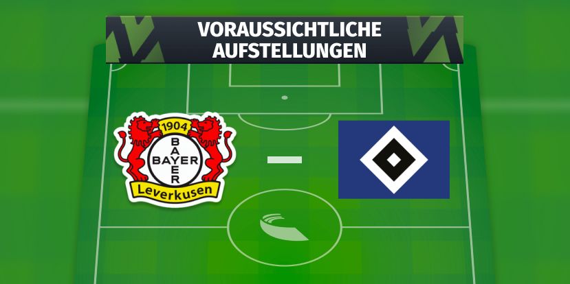Bayer Leverkusen - HSV: Voraussichtliche Aufstellungen
