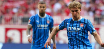Hennes Behrens 1. FC Heidenheim 1846, 26 mit Ball, GER, FC Bayern Muenchen vs. 1. FC Heidenheim 1846, Fussball, Bundesliga, 32. Spieltag, Saison 2025/2026, 02.05.2026, DFL DFB REGULATIONS PROHIBIT ANY USE OF PHOTOGRAPHS as IMAGE SEQUENCES and or QUASI-VIDEO, GER, FC Bayern Muenchen vs. 1. FC Heidenheim 1846, Fussball, Bundesliga, 32. Spieltag, Saison 2025/2026, 02.05.2026 Muenchen *** Hennes Behrens 1 FC Heidenheim 1846, 26 with ball, GER, FC Bayern Muenchen vs 1 FC Heidenheim 1846, Football, Bundesliga, Matchday 32, Season 2025 2026, 02 05 2026, DFL DFB REGULATIONS PROHIBIT ANY USE OF PHOTOGRAPHS as IMAGE SEQUENCES and or QUASI VIDEO, GER, FC Bayern Muenchen vs 1 FC Heidenheim 1846, Football, Bundesliga, Matchday 32, Season 2025 2026, 02 05 2026 Muenchen Copyright: xEibner-Pressefoto/JennixMaulx EP_JML
