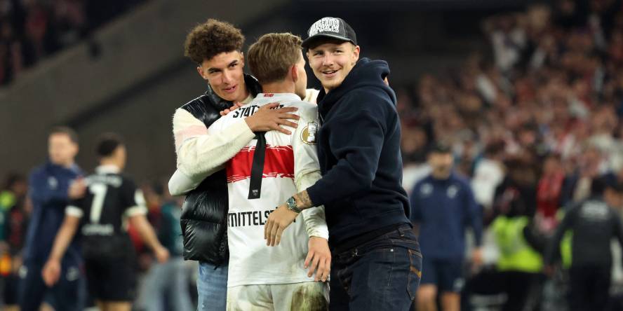 Finn Jeltsch (rechts im Bild) kann im Saisonfinale wieder beim VfB mitwirken.
