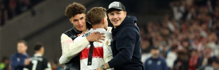 Finn Jeltsch (rechts im Bild) kann im Saisonfinale wieder beim VfB mitwirken.
