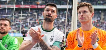 Die Gladbach-Stars Moritz Nicolas, Tim Kleindienst & Kevin Stöger (v. r.)