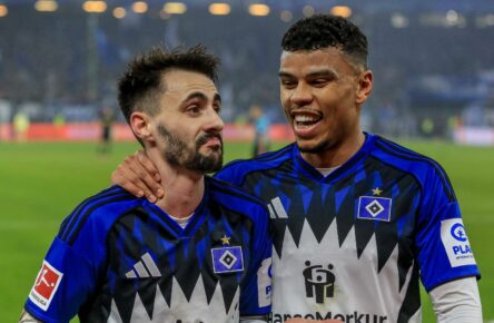 Fabio Vieira und Ransford Königsdörffer vom HSV