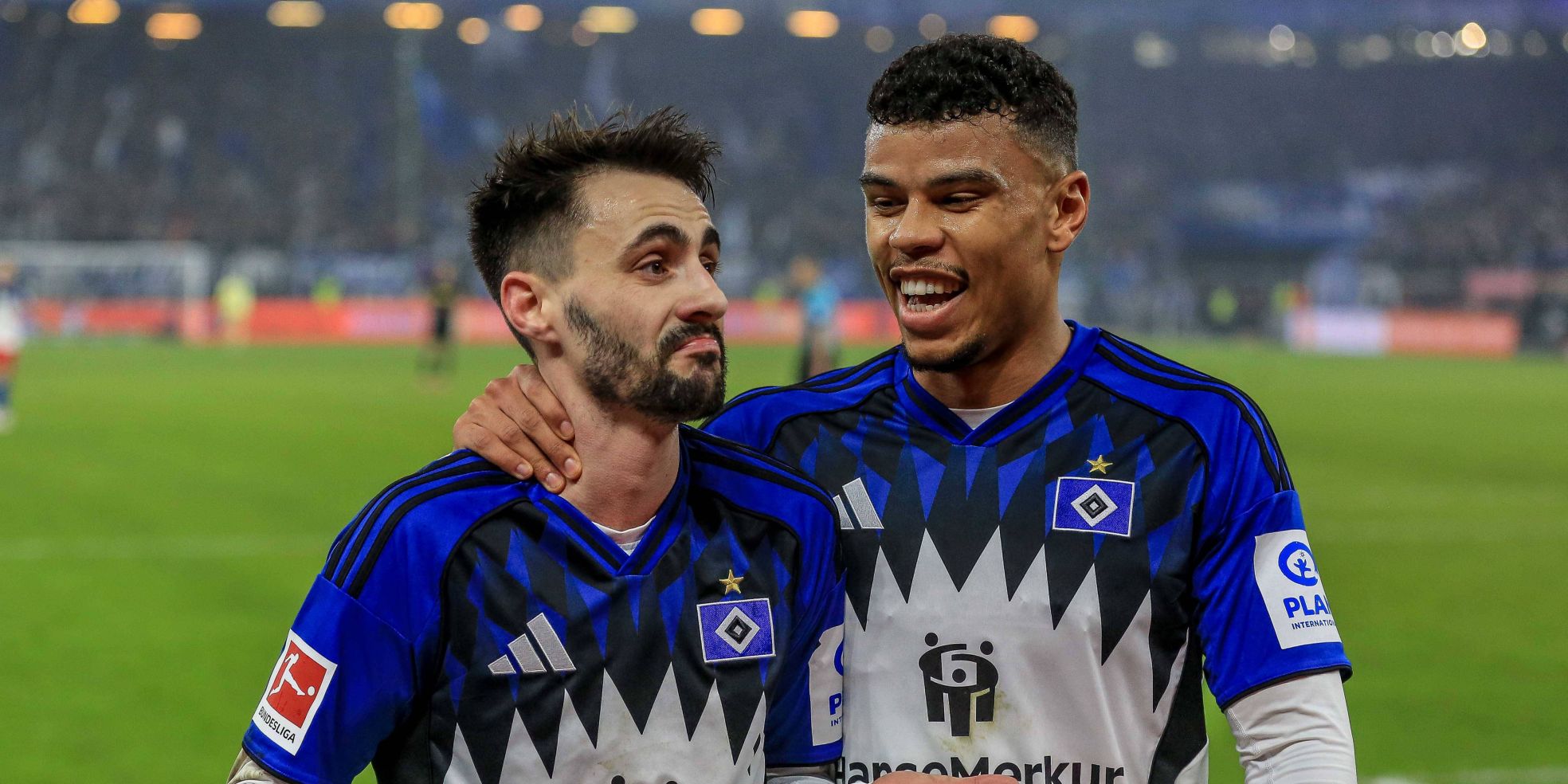 Fabio Vieira und Ransford Königsdörffer vom HSV
