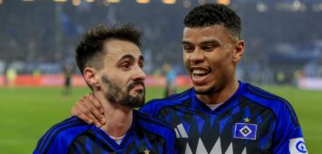 Fabio Vieira und Ransford Königsdörffer vom HSV