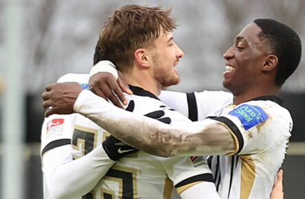 Lukas Petkov und David Mokwa von der SV Elversberg