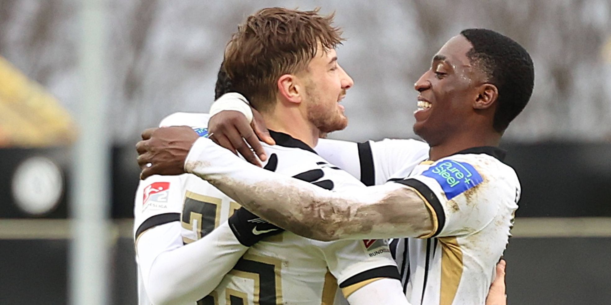 Lukas Petkov und David Mokwa von der SV Elversberg