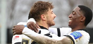 Lukas Petkov und David Mokwa von der SV Elversberg