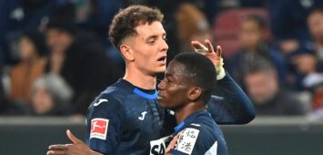 Fisnik Asllani und Bazoumana Toure von der TSG Hoffenheim