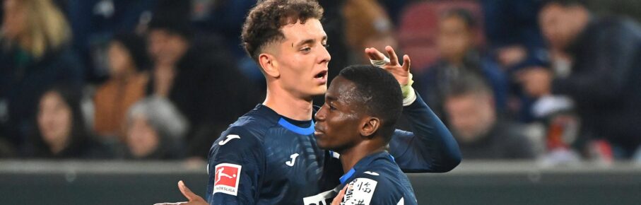 Fisnik Asllani und Bazoumana Toure von der TSG Hoffenheim