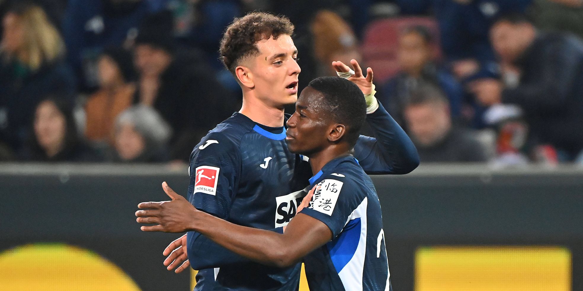Fisnik Asllani und Bazoumana Toure von der TSG Hoffenheim