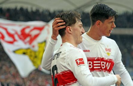 Chema Andres und Angelo Stiller vom VfB Stuttgart