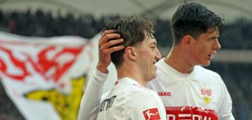 Chema Andres und Angelo Stiller vom VfB Stuttgart