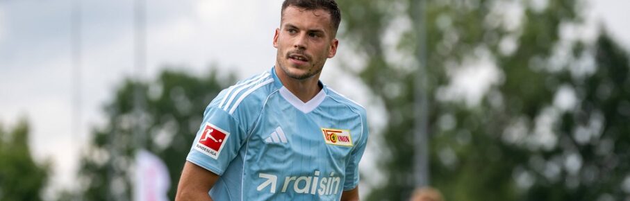 Fußball, Herren, Saison 2025/2026, Testspiel, SV Grün-Weiss Ahrensfelde - 1. FC Union Berlin 0:5, Laszlo Benes 1. FC Union, 13.07. 2025, *** Soccer, Men, Season 2025 2026, Test match, SV Grün Weiss Ahrensfelde 1 FC Union Berlin 0 5 , Laszlo Benes 1 FC Union , 13 07 2025, Copyright: xMatthiasxKochx