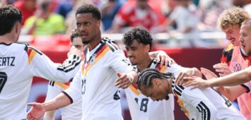 DFB-Team: Felix Nmecha (BVB) und Nathaniel Brown (Eintracht Frankfurt) spielen sich fest