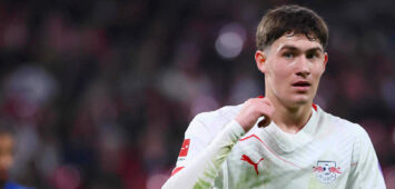 RB Leipzig - Leverkusen / Bundesliga Leipzig, 20.12.2025, Red Bull Arena, Fussball, Bundesliga, Spieltag 15 , RB Leipzig vs. Bayer 04 Leverkusen 1:3 1:2 , Im Bild: Andrija Maksimovic 33, RB Leipzig , *** RB Leipzig Leverkusen Bundesliga Leipzig, 20 12 2025, Red Bull Arena, Football, Bundesliga, Matchday 15 , RB Leipzig vs Bayer 04 Leverkusen 1 3 1 2 , In the picture Andrija Maksimovic 33, RB Leipzig , Picture Point