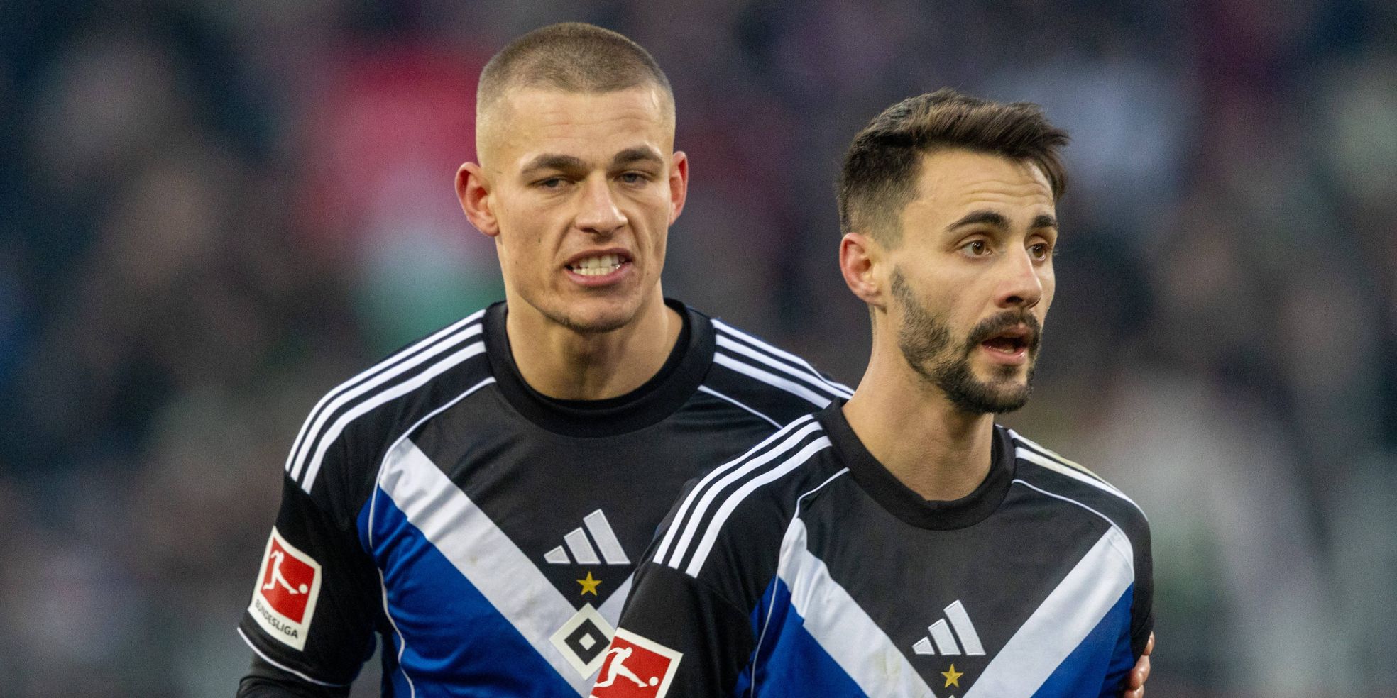 Miro Muheim und Fabio Vieira vom HSV
