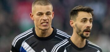 Miro Muheim und Fabio Vieira vom HSV