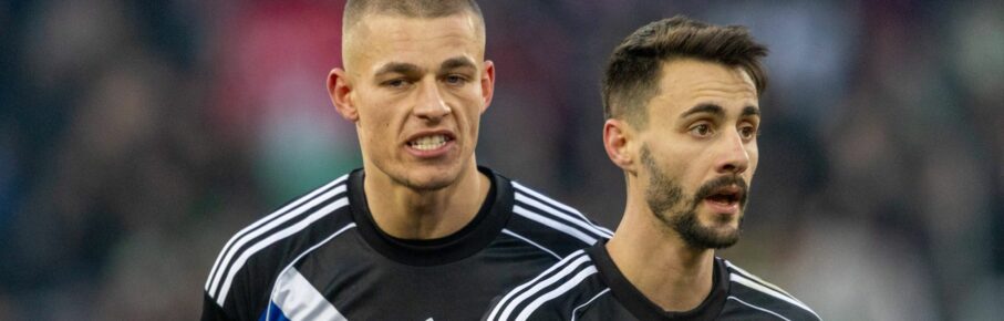 Miro Muheim und Fabio Vieira vom HSV