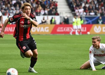 Könnte bei Eintracht Frankfurt im zweiten Jahr durchstarten: Ritsu Doan (hier gegen den den VfB Stuttgart)