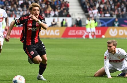 Könnte bei Eintracht Frankfurt im zweiten Jahr durchstarten: Ritsu Doan (hier gegen den den VfB Stuttgart)