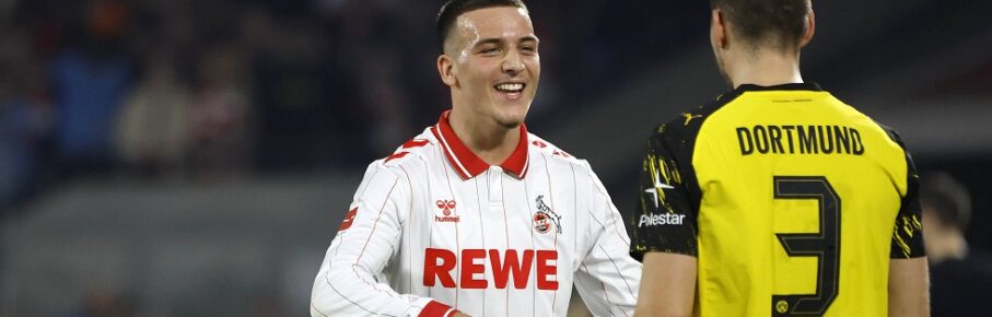Köln, Deutschland, 1. Fussball Bundesliga Saison 2025 / 2026 25.Spieltag 1.FC Köln vs. Borussia Dortmund 1:2 am 07. 03. 2026 in der Rhein Energie -Stadion in Köln Said EL MALA FC li.- und Waldemar ANTON BVB re.- *** Cologne, Germany, 1 Soccer Bundesliga Season 2025 2026 25 Matchday 1 FC Köln vs Borussia Dortmund 1 2 on 07 03 2026 at Rhein Energie Stadion in Cologne Said EL MALA FC left and Waldemar ANTON BVB right