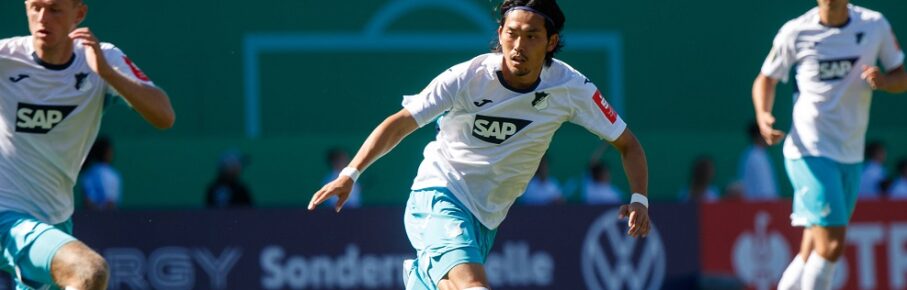 Koki Machida Hoffenheim  GER, FC Hansa Rostock vs. TSG Hoffenheim, Fußball, Männer, DFB-Pokal, 1.Runde, Spielzeit 2025/2026, 16.08.2025 Rostock Ostseestadion Mecklenburg - Vorpommern Deutschland *** Koki Machida Hoffenheim GER, FC Hansa Rostock vs TSG Hoffenheim, Football, Men, DFB Cup, 1 Round, Season 2025 2026, 16 08 2025 Rostock Ostseestadion Mecklenburg Vorpommern Germany
