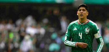 June 11, 2026, Mexico City, Ciudad de Mexico, Mexico: Edson oÂlvarez 4 of Mexico looks on during the Group A first-round match of the 2026 FIFA World Cup, WM, Weltmeisterschaft, Fussball between Mexico and South Africa at Estadio Azteca. on June 11, 2026, in Mexico City, Mexico. Mexico City Mexico - ZUMAe321 20260611_zsa_e321_347 Copyright: xIanxRoblesx