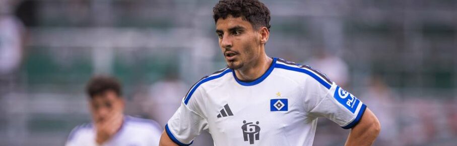 Neuzugang Martin Adeline bei einem Testspiel des HSV gegen Rapid Wien.